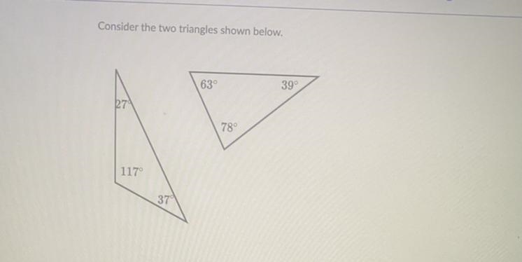 Are the two triangles congruent ? Please answer correctly !!!!!!!!!!!!! Will mark-example-1