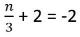 Solve A. n = 12 B. n = -12 C. n = -3 D. n = 3-example-1