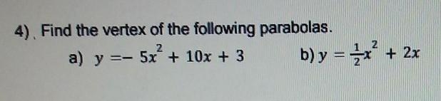 Find the vertex of the following parabolas y=-5x^2+10x+3​-example-1