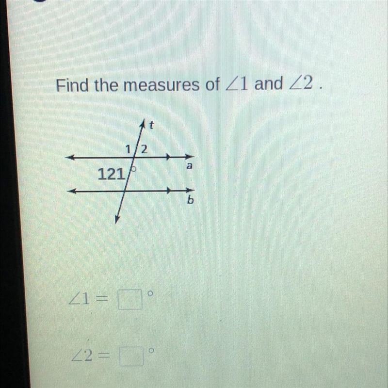 Find the measures of 21 and 2-example-1