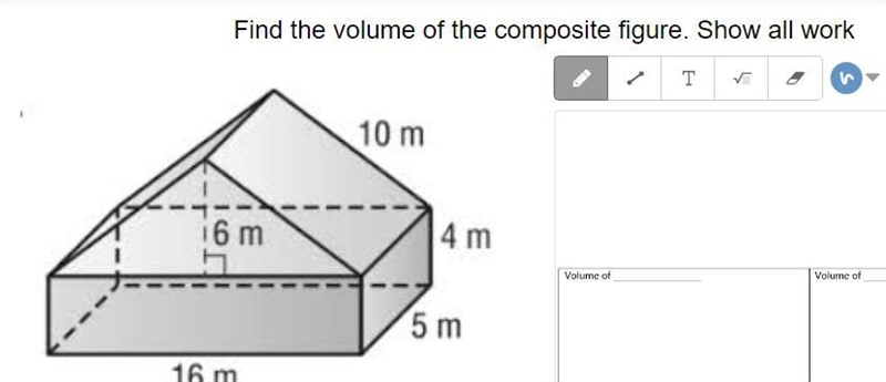 Find the volume of the composite figure-example-1