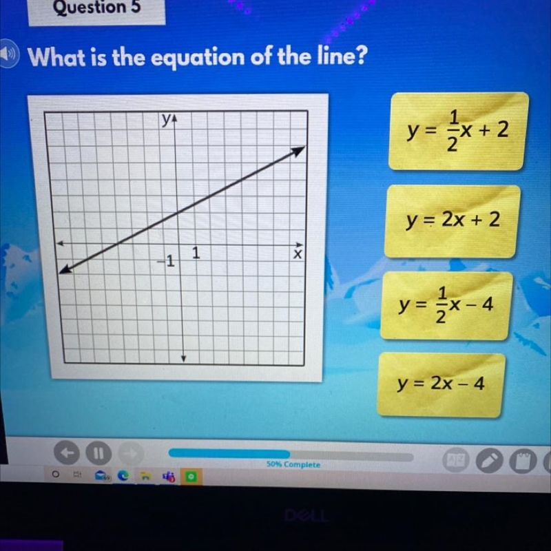 What is the equation of the line ?-example-1