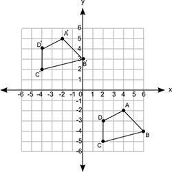 Which translation will change figure ABCD to figure A′B′C′D′? (5 points) 7 units left-example-1