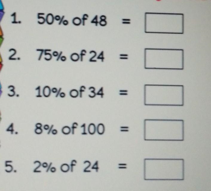 Percent of a number (please answer all the questions, there is only 5, thank you!)​-example-1