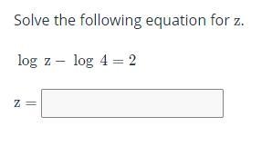 Solve the following equation for z.-example-1