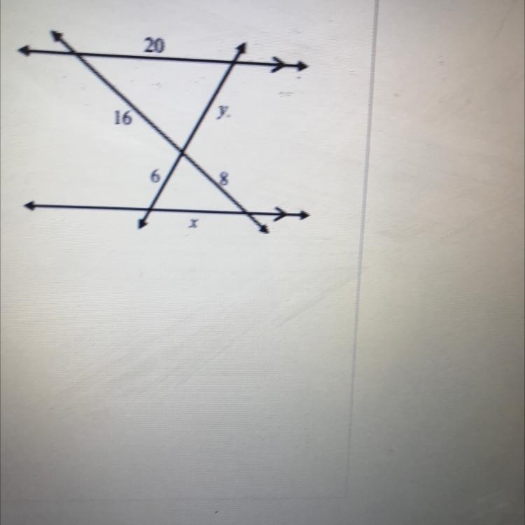 What are the values of x and y in the figure-example-1