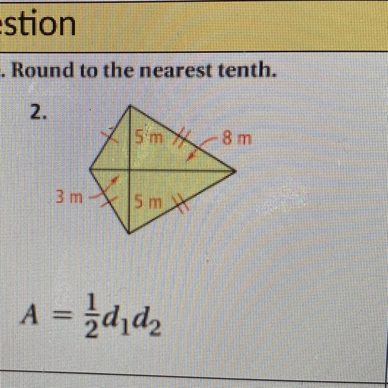 Find the area of the figure. Round to the nearest tenth-example-1