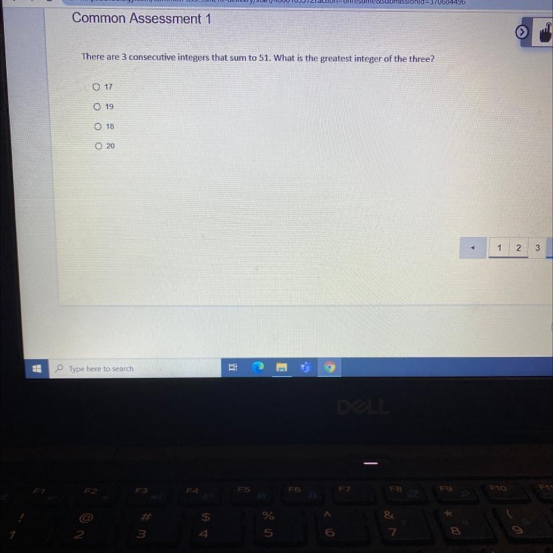 There are 3 consecutive integers that sum to 51. What is the greatest integer of the-example-1