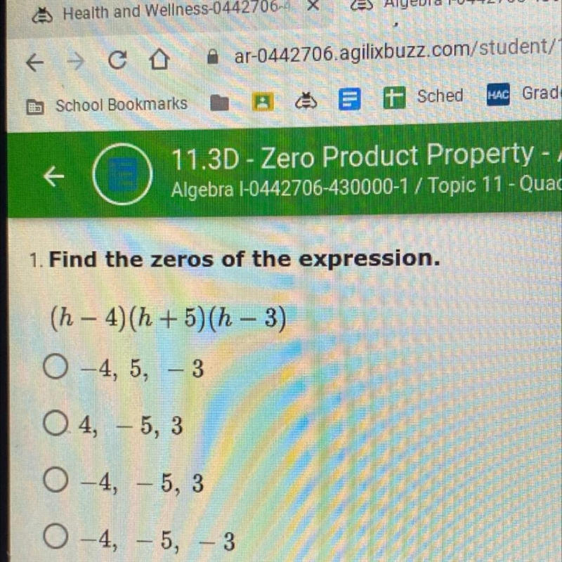 Find the zeros of the expression-example-1