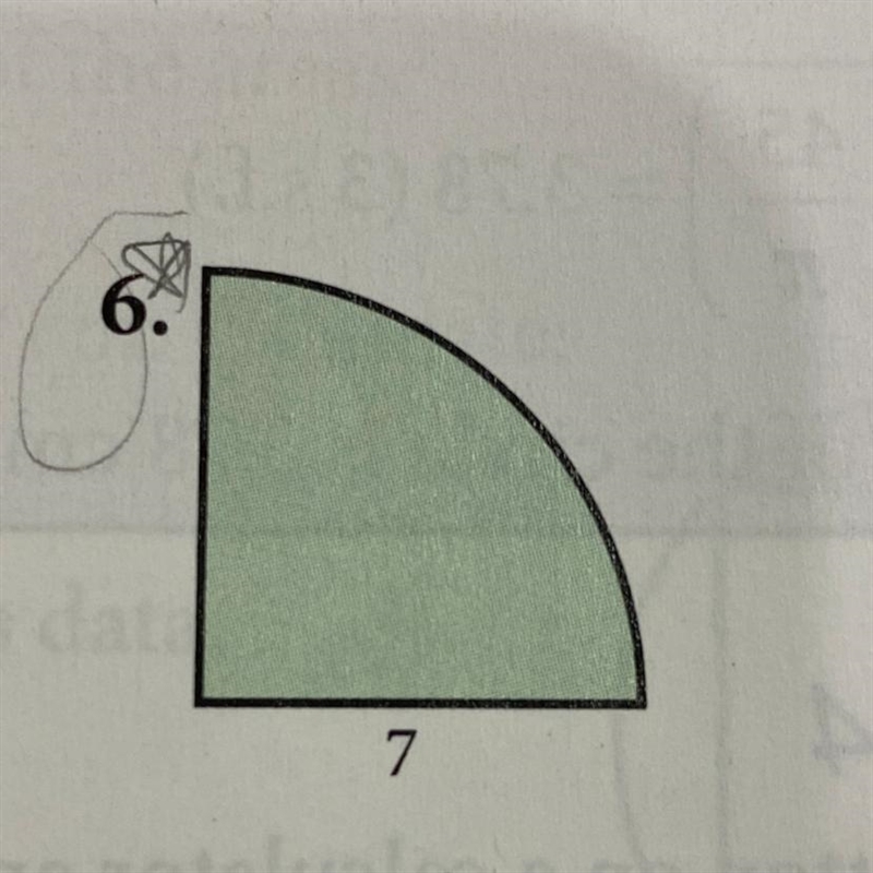 Find the perimeter and area of this shape-example-1