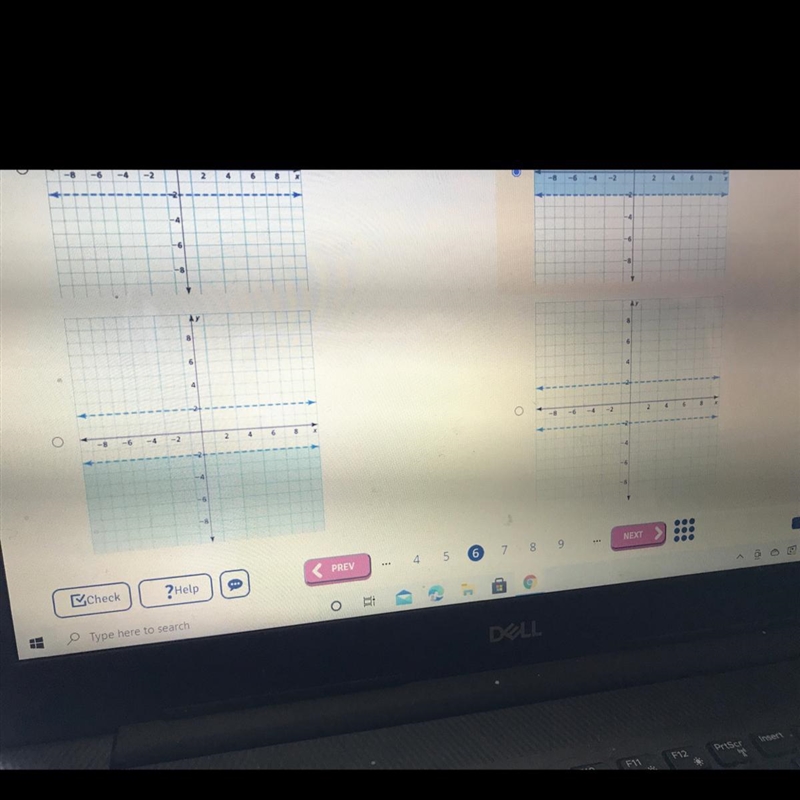 Please help do today — identify the graph of the system of linear inequalities y&lt-example-1