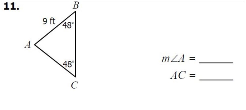 Find each missing measure.-example-1