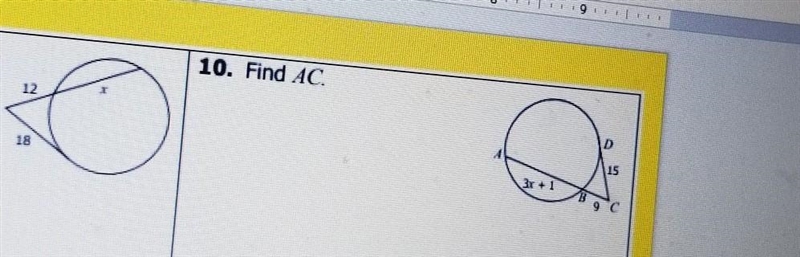 Solve for x find AC this is the last question I'm posting ​-example-1