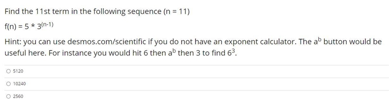 Find the 11st term in the following sequence (n = 11)-example-1