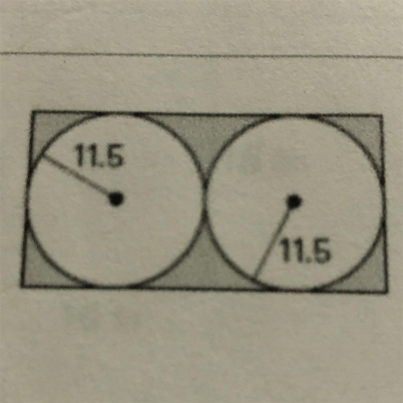 115 11.5 Find the area of the shaded region-example-1