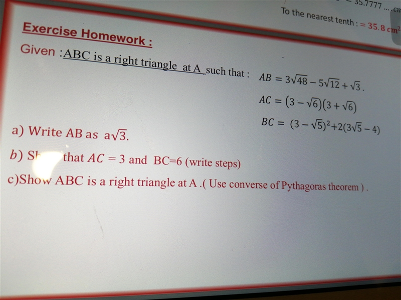 ABC is a right triangle at A such that-example-2