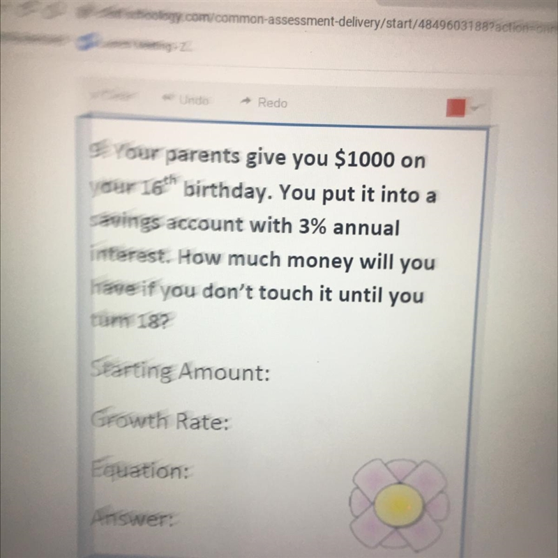 9. Your parents give you $1000 on your 16" birthday. You put it into a savings-example-1