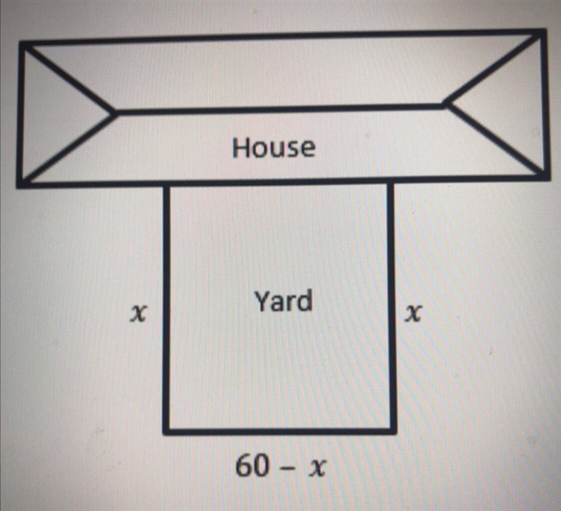 PLS HELP IF YOU CAN!THIS IS DUE IN 30 MINUTES :( A homeowner wants to fence in a rectangular-example-1