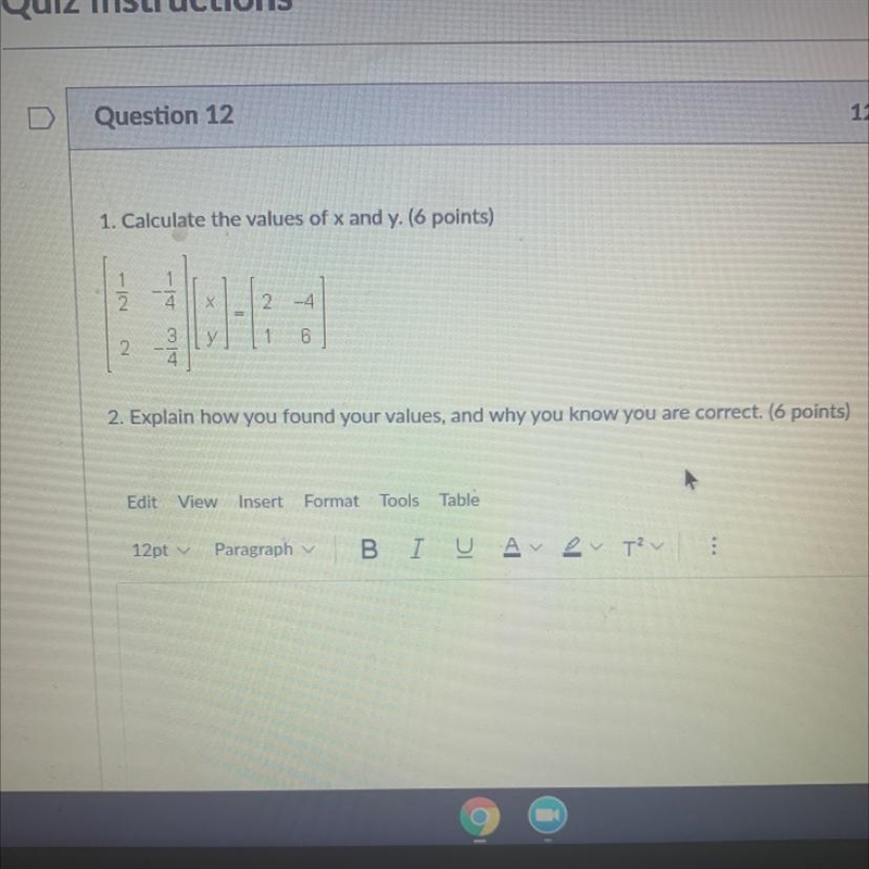 Calculate the values of x and y.-example-1