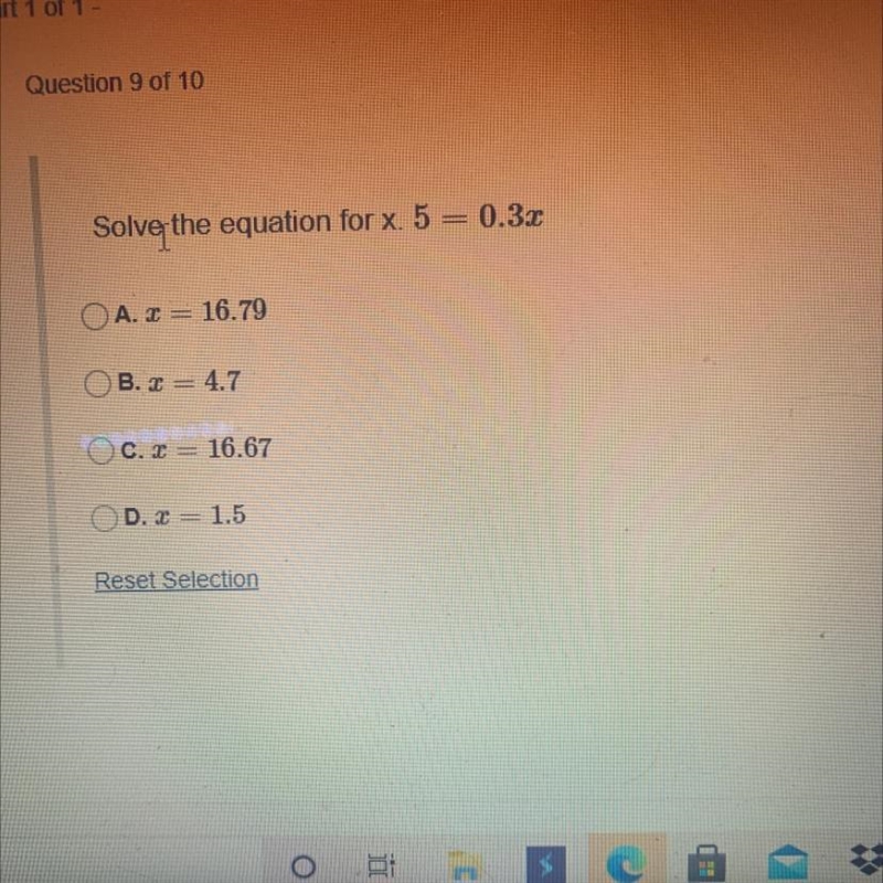 Solve the equation for x:-example-1