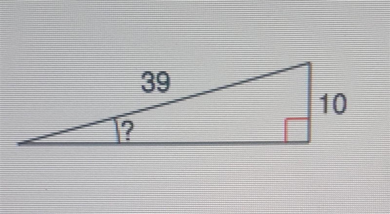 Use Sin Cos Tan to find the indicated angle ​-example-1