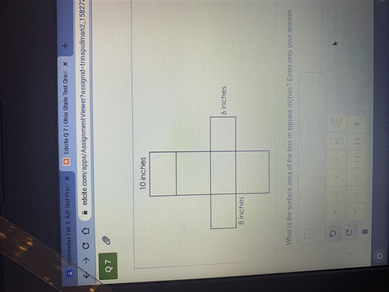 What is the surface area?? answer quickkkkkkk!!!!!-example-1