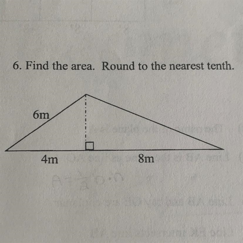 Find the area. Round to the nearest tenth.-example-1