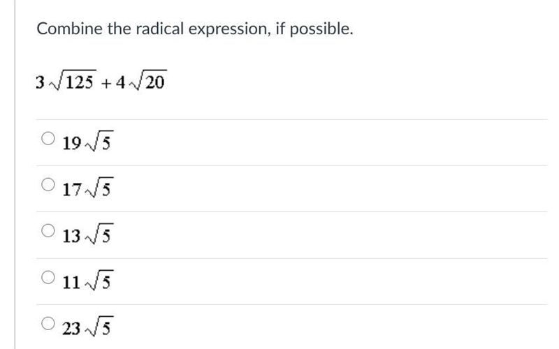 9. Combine the radical expression, if possible.-example-1