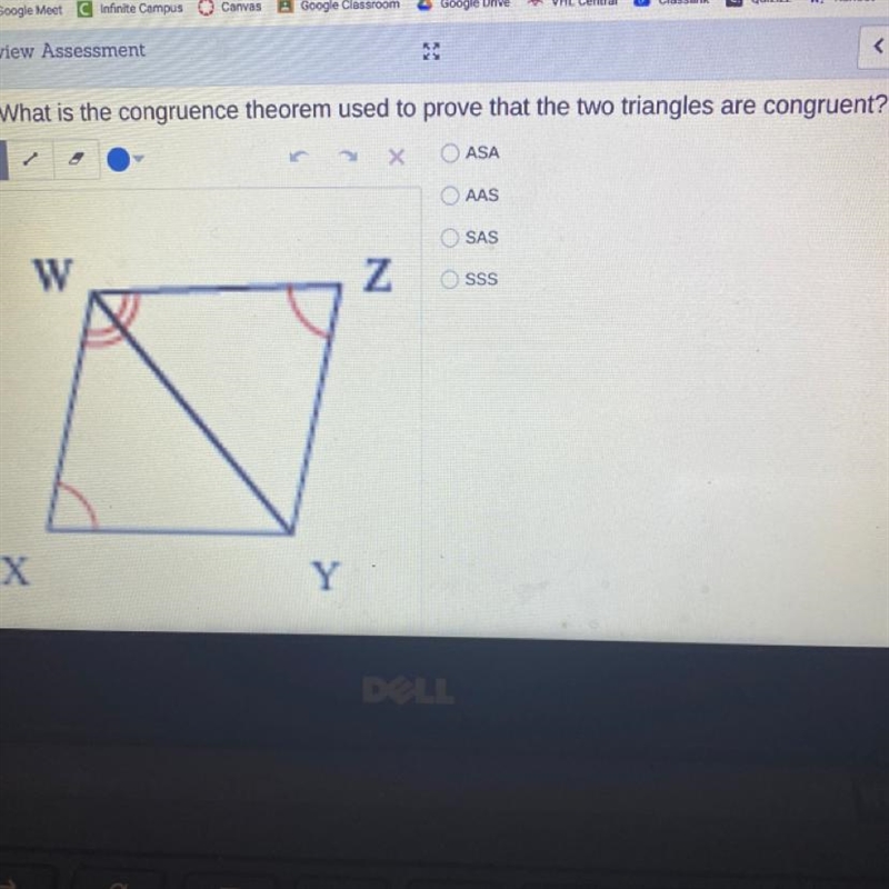 What is the congruence theorem used to prove that the two triangles are congruent-example-1