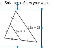 Solve x, show work. what equation would i need to use-example-1