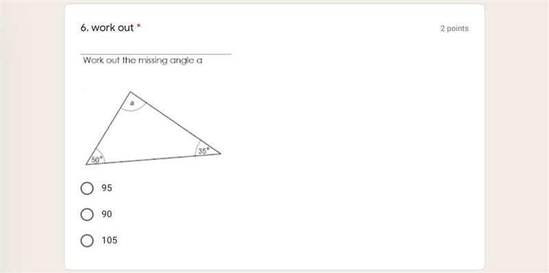 Work out the missing angle-example-1