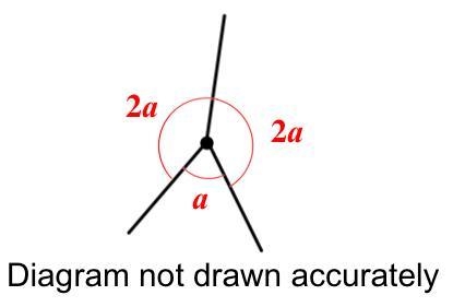 Find the size of the angle a. a=-example-1