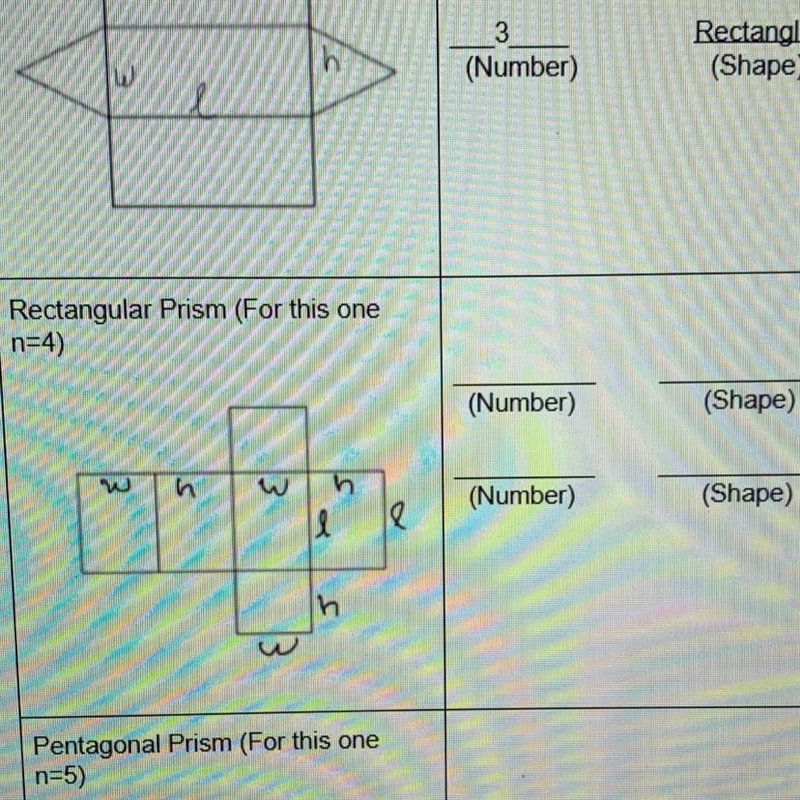 PLEASE HELP! What shapes do I need to use to find the surface area? (How many of each-example-1