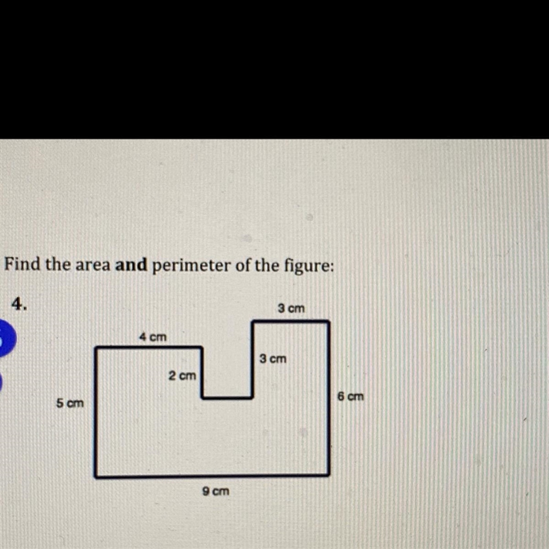 Find the area and perimeter of the figure. I need help on this-example-1