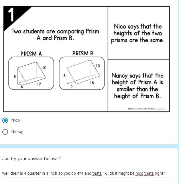 Are the height the same even tho the base is different-example-1