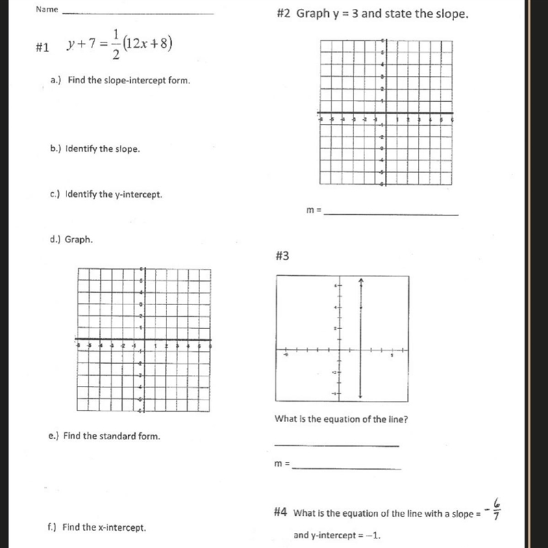 Help Y+7=1/2(12x+8) I need help guys-example-1