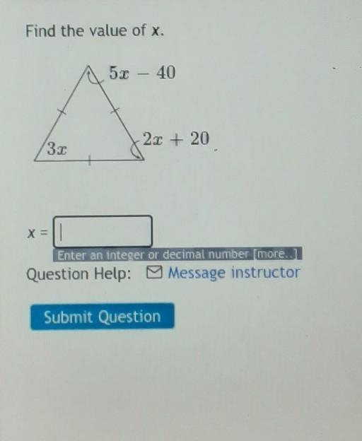 I'm not sure how to find x​-example-1