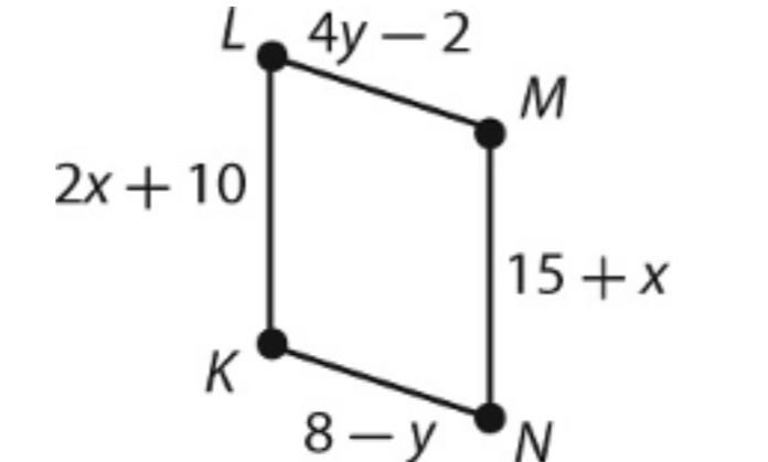 If KLMN is a parallelogram and m∠K = 110°, then what is m∠L?-example-1