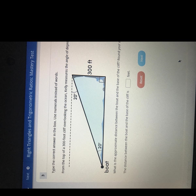 Type the correct answer in the box. Use numerals instead of words. From the top of-example-1