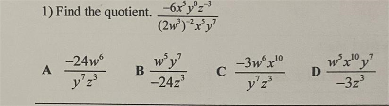 I need help finding the quotient.-example-1