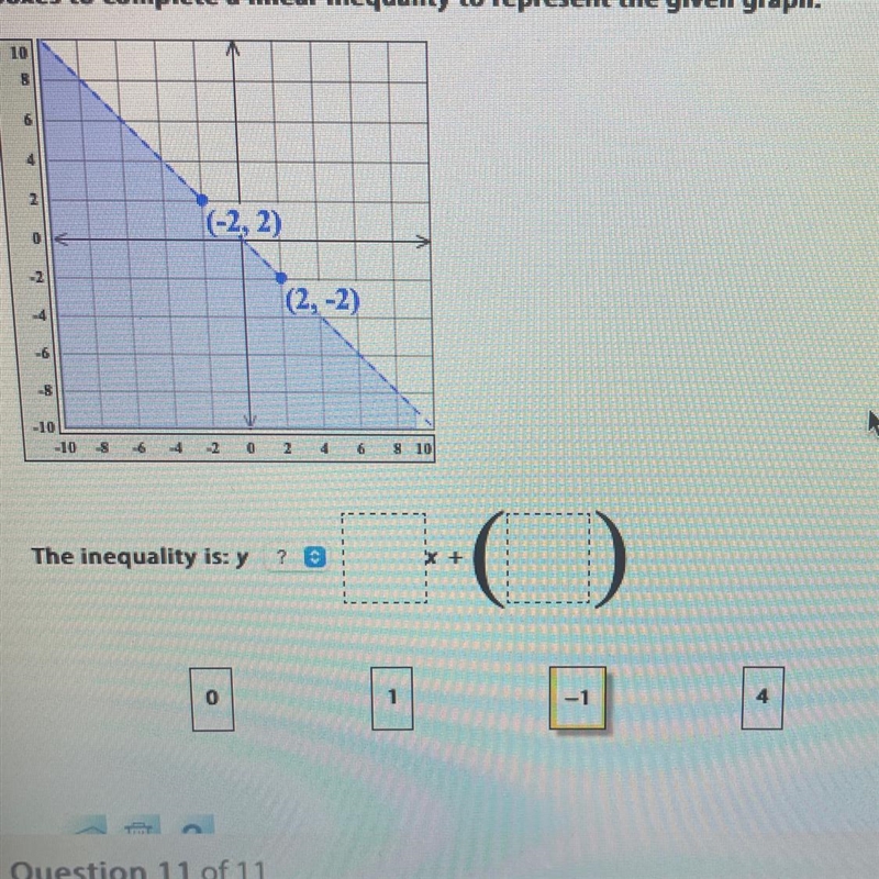 First choose the appropriate inequality symbol and then drag and drop numbers into-example-1