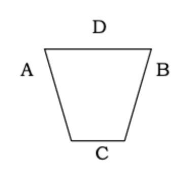 Name the bases of the trapezoid shown below;-example-1