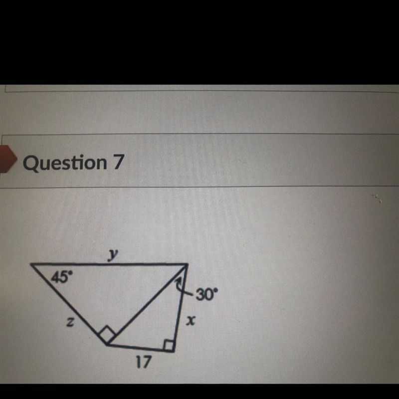 How do you solve this question that proteins to 30-60-90 triangles-example-1