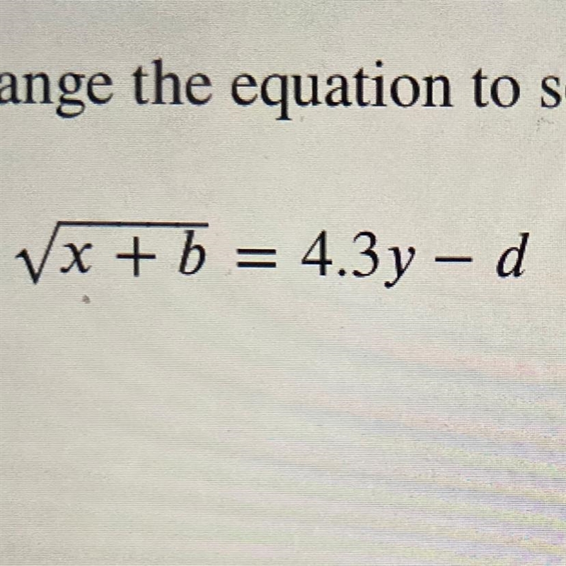 Rearrange the equation to solve for x. Do not round any value in the answer.-example-1