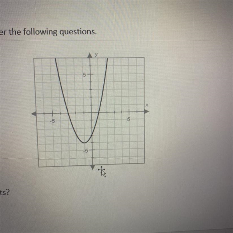 A. What are the x-intercepts B. What is the y-intercept C. What is the vertex D. What-example-1