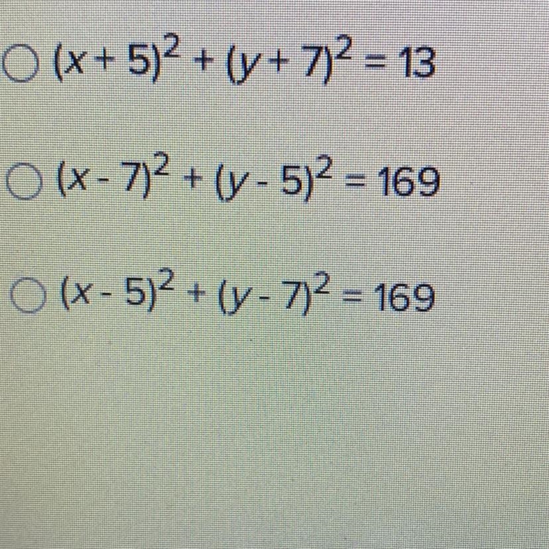 The equation x2 + y2 - 2x + 7y + 1 = 0 can be rewritten as which of the following-example-1