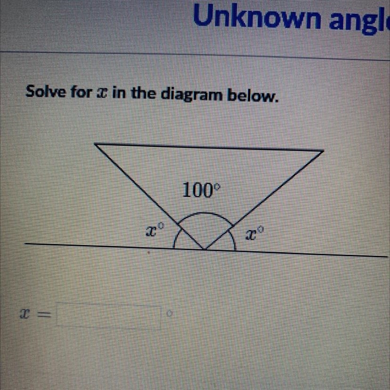 Solve for x in the diagram below. X=?-example-1