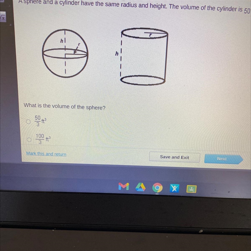 C: 75ft 3 D: 100ft 3-example-1