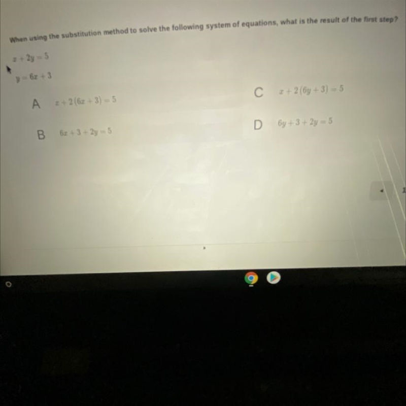 X + 2y = 5 y = 6x + 3-example-1