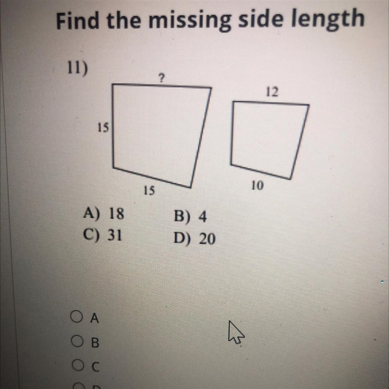 Find the missing side length-example-1